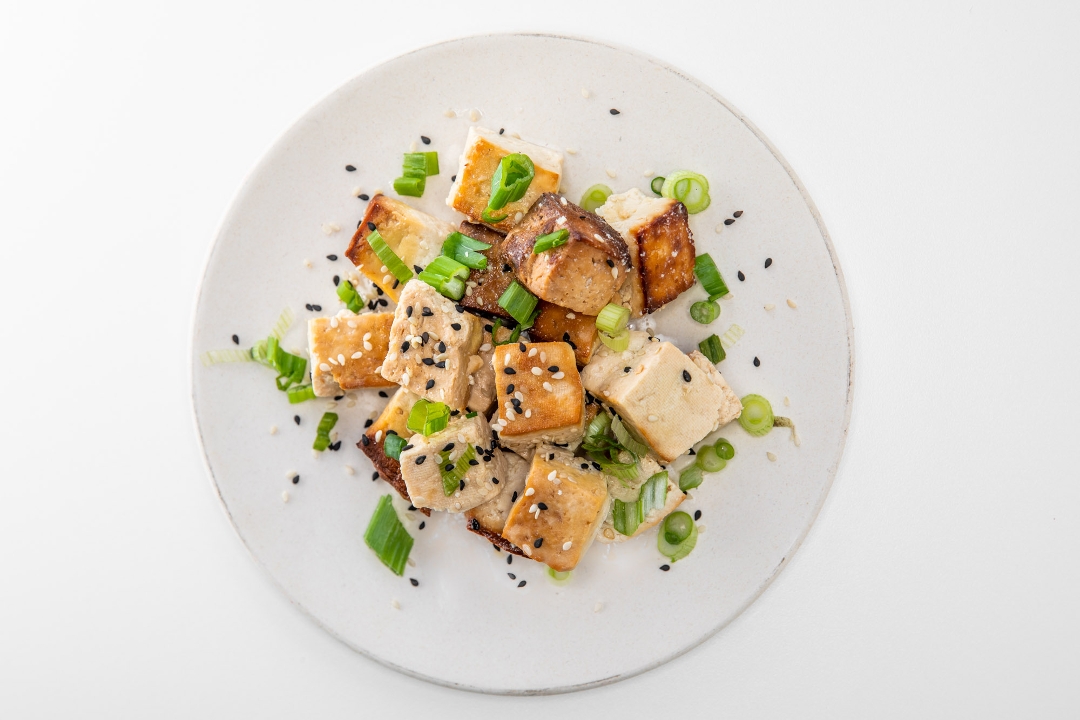 Sesame Scallion Tofu