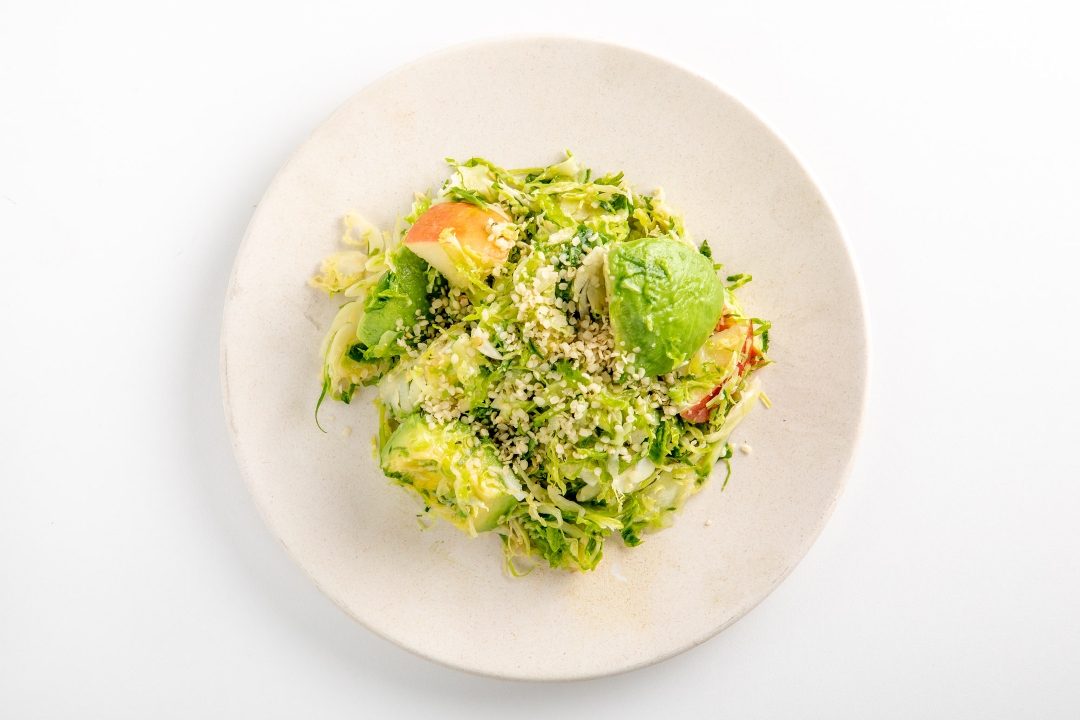 Shaved Brussels w/ Apple & Hemp Hearts