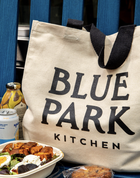 Blue Park Tote Bag