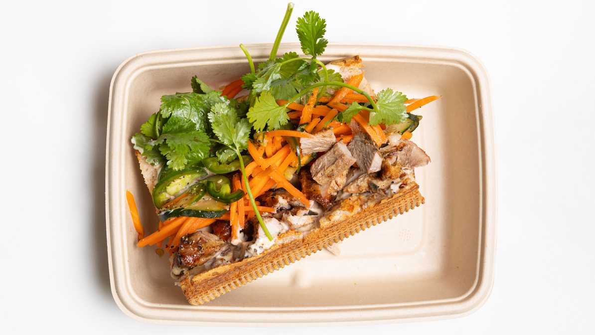Lemongrass Pork Banh Mi Sandwich