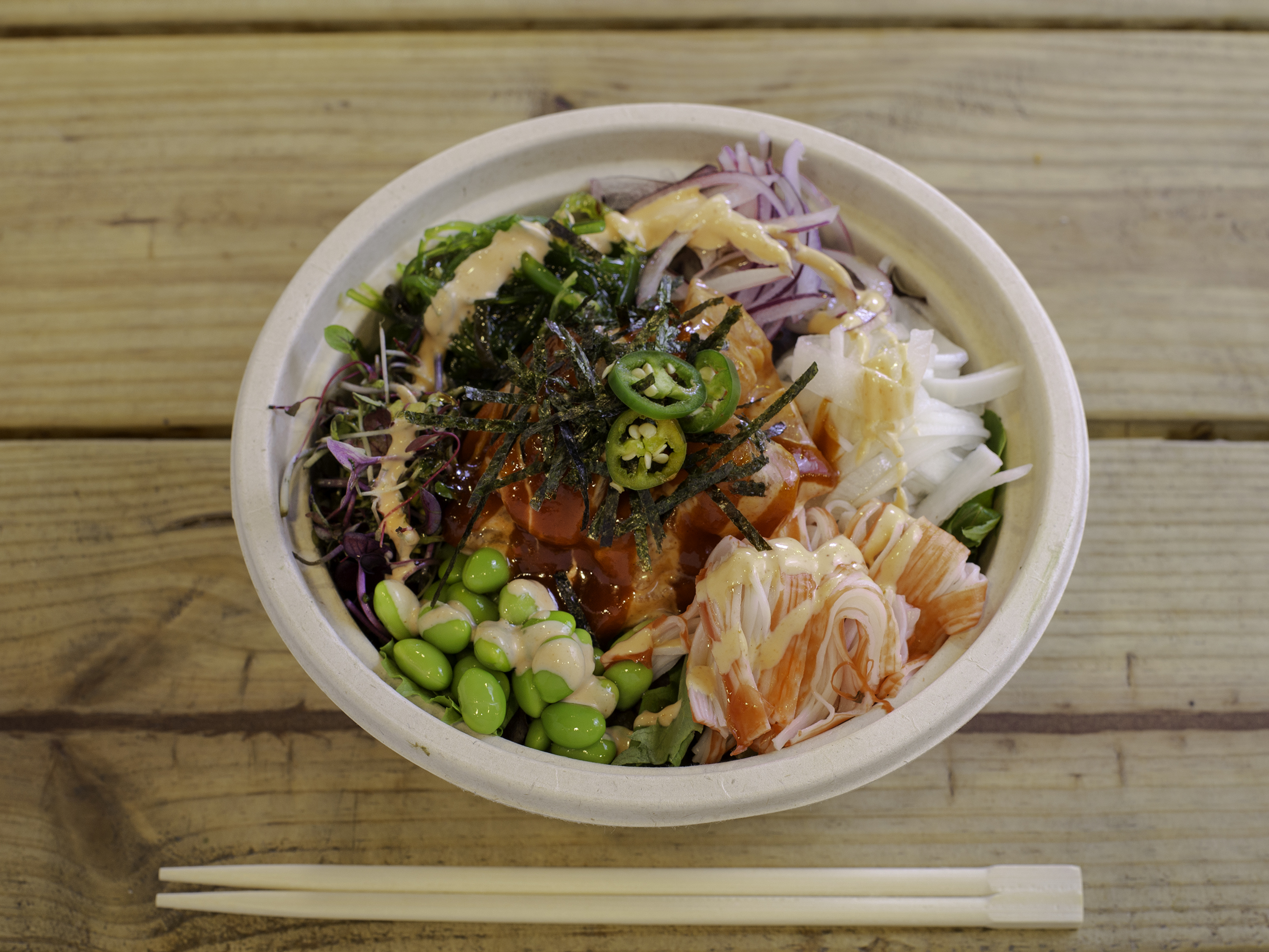 Wasabi Masago Salmon Poke