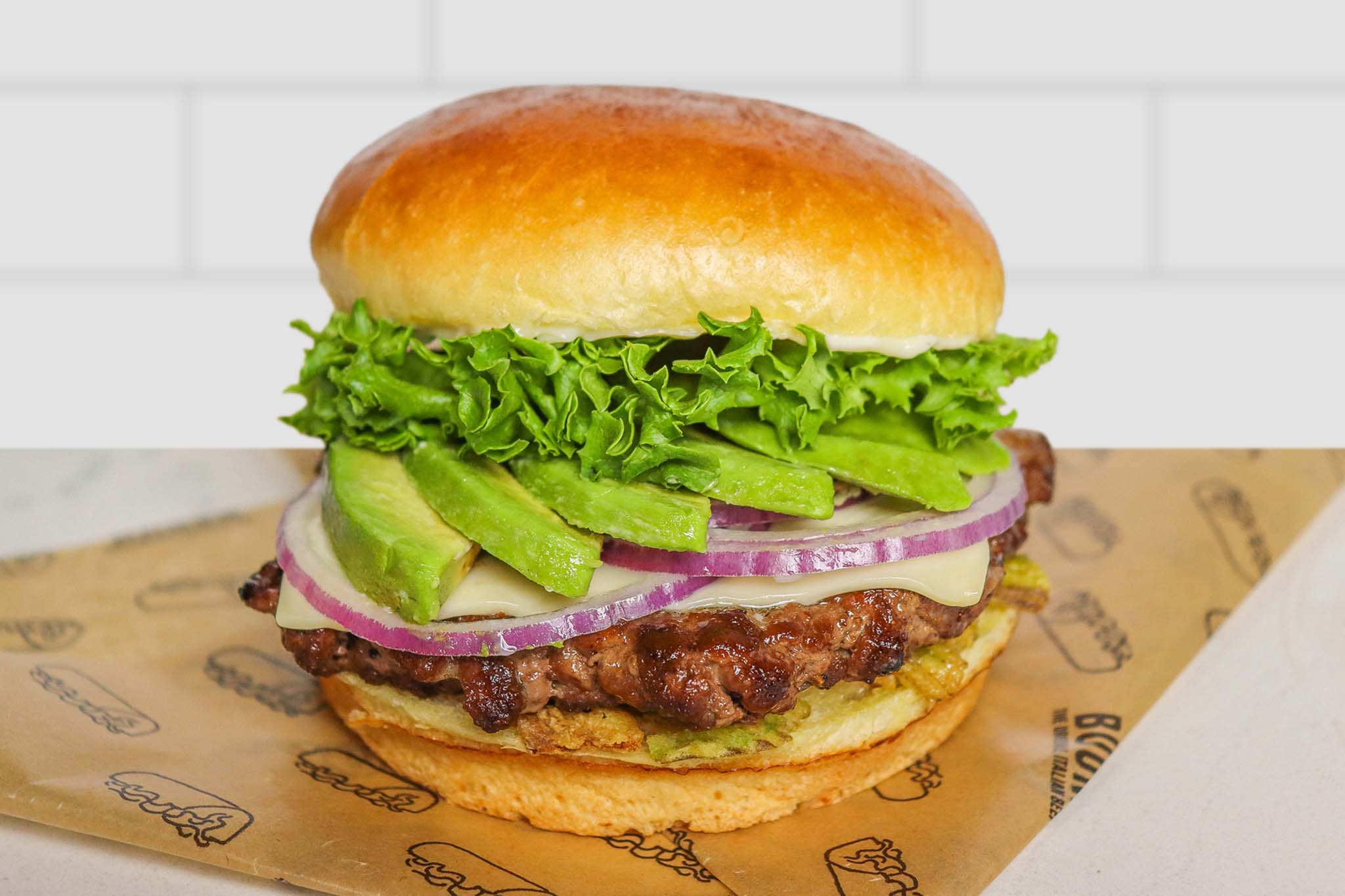 Avocado Pepper Jack Burger