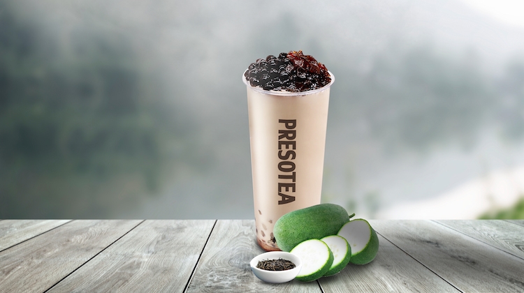 Wintermelon and Hojicha Milk Tea
