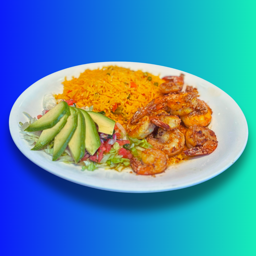 Camarones en su salsa de ajo
