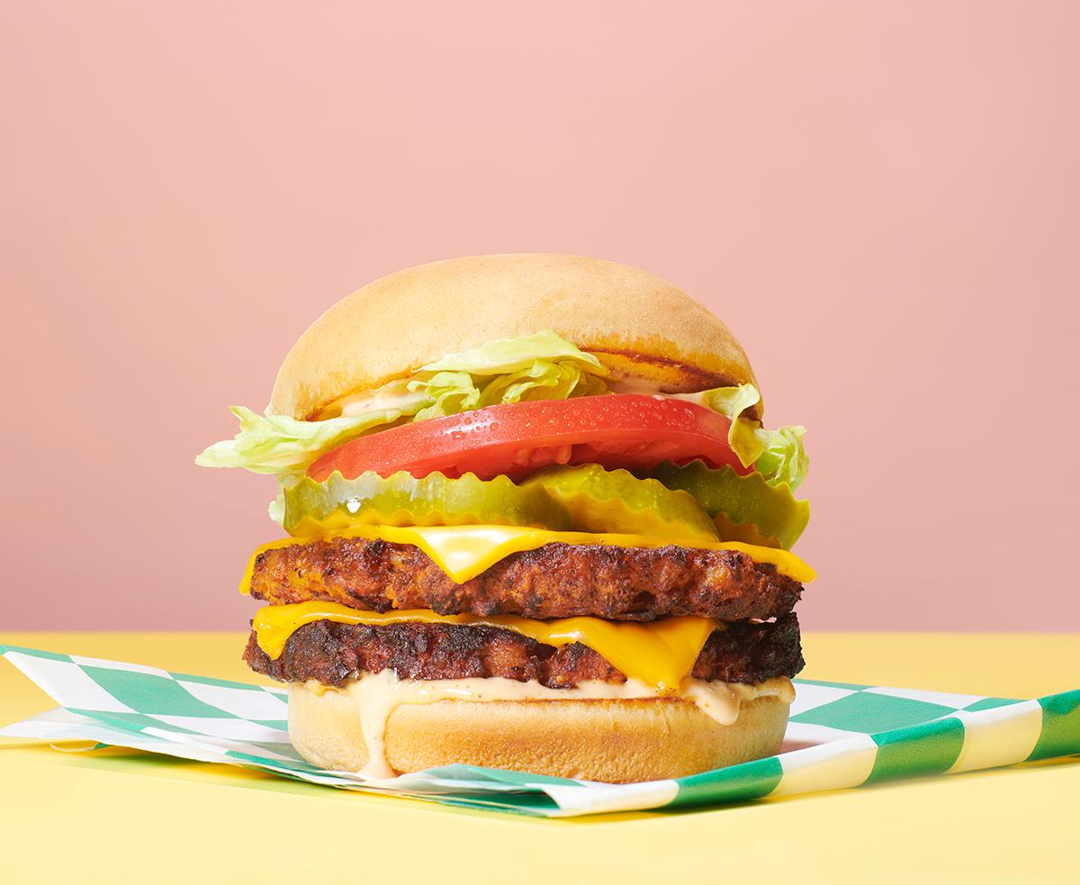 Vegan Double Cheeseburger