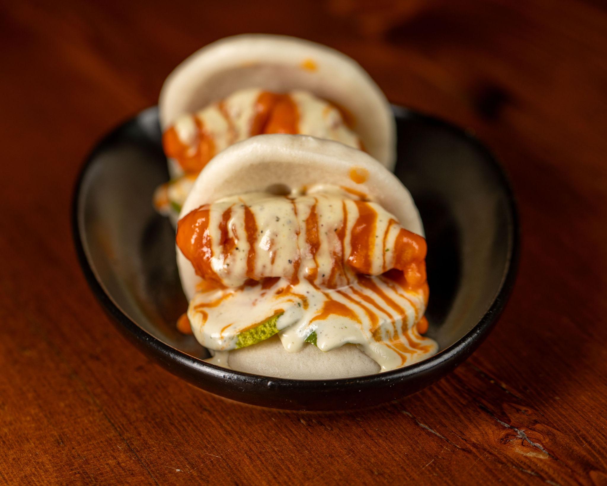 Buffalo Chicken Bao Buns