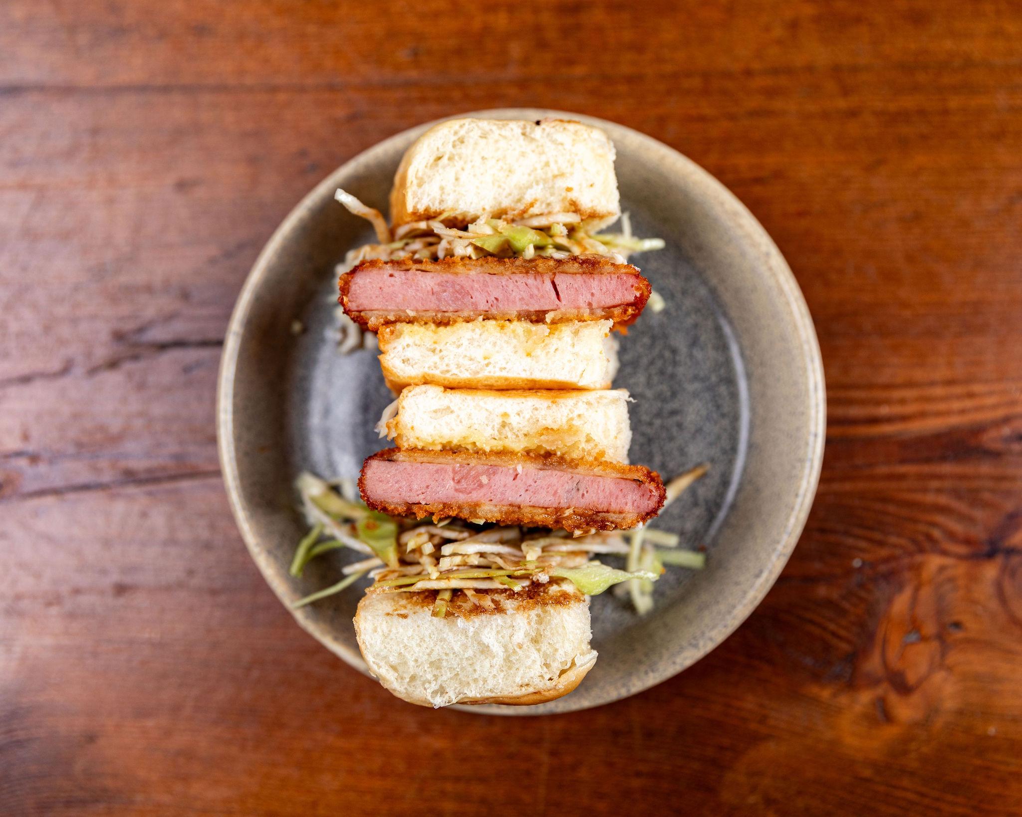 Fried Bologna Slider