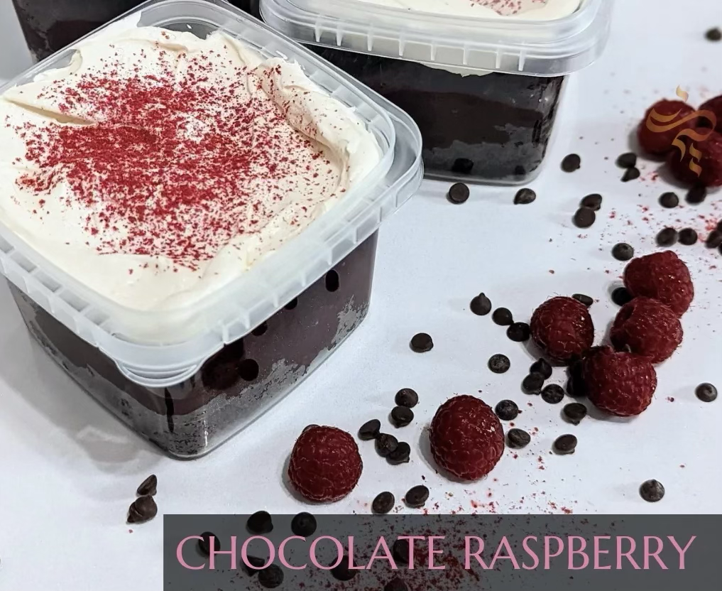 Chocolate Raspberry Cake Cubed