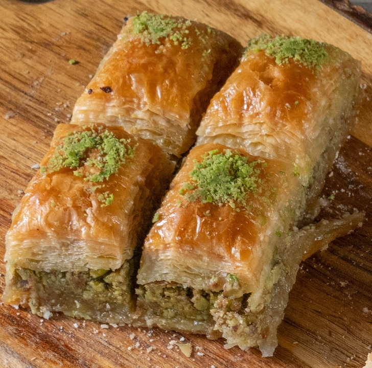 Double Pistachio Baklava Squares