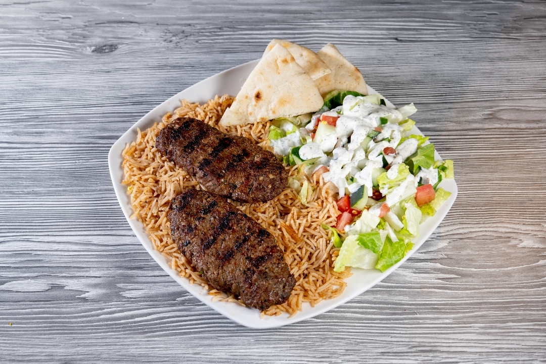 Beef and Lamb Minced (Kofta) Rice Plate
